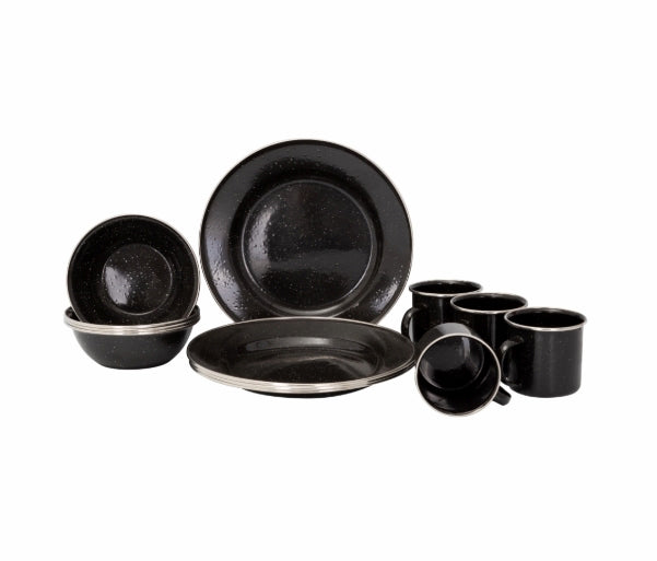 Kiwi Camping 12-Piece Enamel Dining Set