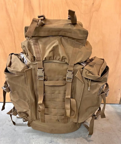 Bundeswehr Heavy Duty 75L Canvas Rucksack - Variable Size 2nd hand