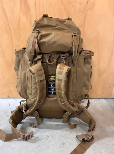 Bundeswehr Heavy Duty 75L Canvas Rucksack - Variable Size 2nd hand