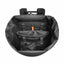Black waterproof backpack shown from a top-down view, displaying its spacious main compartment, internal storage pockets, and padded shoulder straps against a solid white background.