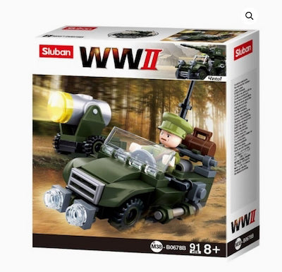 Sluban -WWII Allied Jeep B0678B