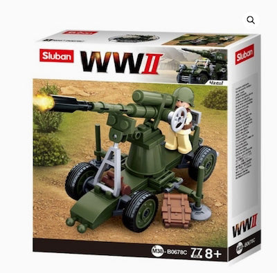 Sluban -WWII Flak Gun B0678C