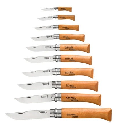 Opinel 10PC Traditional Classic Carbon Steel Knives Collection