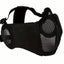 Tactical Airsoft Masks Metal Steel Net Mesh with Ear Protection