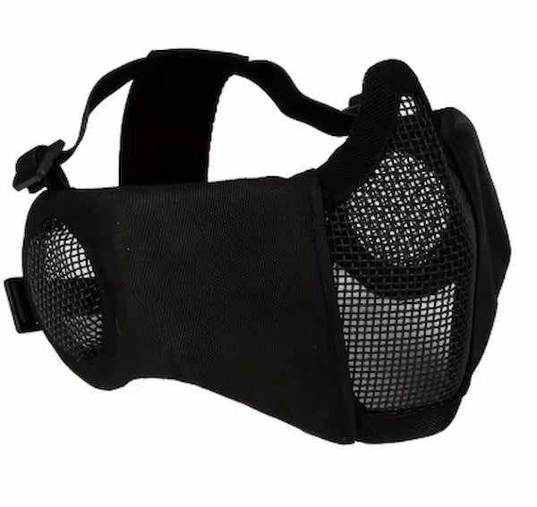 Tactical Airsoft Masks Metal Steel Net Mesh with Ear Protection