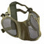 Tactical Airsoft Masks Metal Steel Net Mesh with Ear Protection