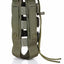 Green tactical harness on a white background