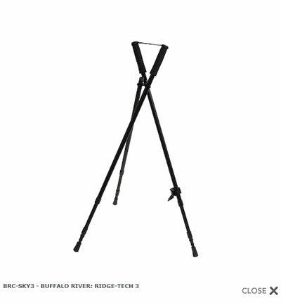 BUFFALO RIVER: RIDGE-TECH 3 LEGGED BLACK SHOOTING STICK