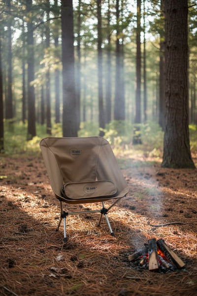Outdoor chair in forest