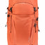 Orange backpack with Deuter logo on a white background