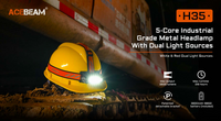 ACEBEAM H35 5-core Dual-light Source industrial Headlamp