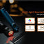 Multi-light source EDC flashlight with features listed on a dark background
