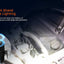 Magnetic tail stand for versatile lighting with text and close-up of device.