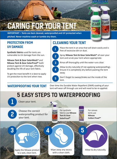 Nikwax Tent & Gear SolarWash Spray-On (500ml)