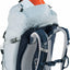 Backpack with visible branding on a white background