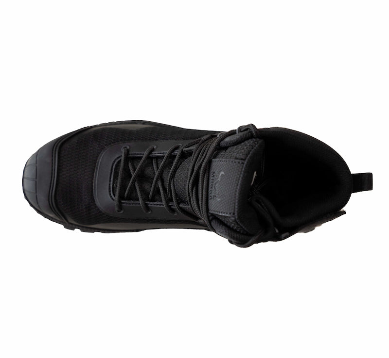 Black sneaker on a white background