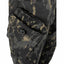 Camouflage pants with a pocket detail on a white background