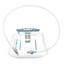 Hydration bladder with hose on a white background