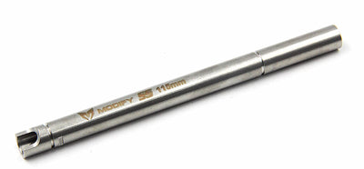 Metal tool or component with branding on a white background