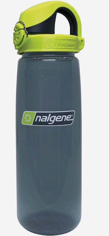 LIME/GREY DRINK BOTTLE ON WHITE BACKGROUND