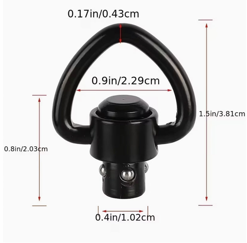 QD Button-Style Swivel (pack of 2)