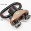 A close-up of a metal hardware component with a black curved loop and a tan anodized body, overlaid with red dimension lines and text showing 3.5cm/1.