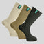 Ridgeline Cotton Light Work Socks Mid Length (Pack of 3)