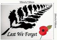 ANZAC Flag s- Lest We Forget - 12 different styles