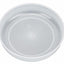 White plastic basin on a white background