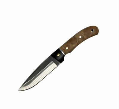Whitby Pakkawood/Burlwood Sheath Knife - 4.5"