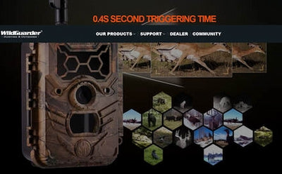 Wildguarder 4G LTE WIRELESS Mobile SMS/ TXT /email Trail / Security Camera