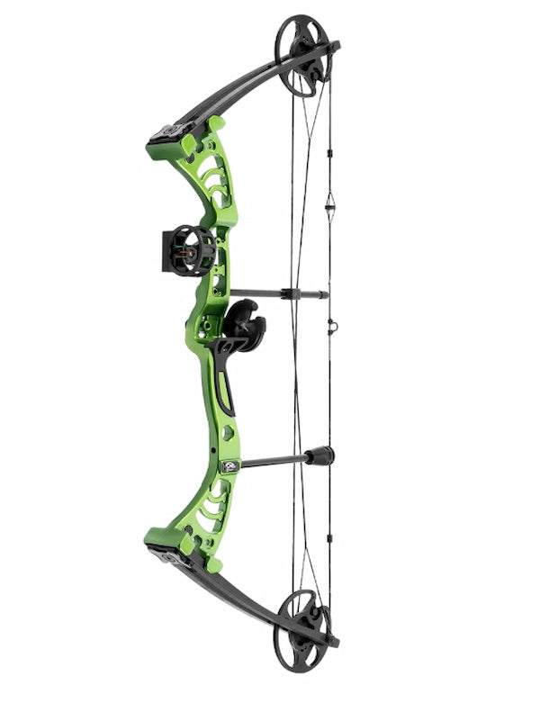 Mankung 55LB Compound Bow with Lime Riser and Black Limb Kit