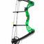 Mankung 55LB Compound Bow with Lime Riser and Black Limb Kit