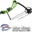 Mankung 55LB Compound Bow with Lime Riser and Black Limb Kit