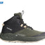 Hitec lightweight tramping boot, green with black trim, side view