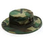 Camouflage bucket hat on a white background