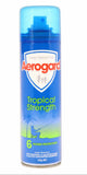 Aerogard tropical strength spray can on a white background