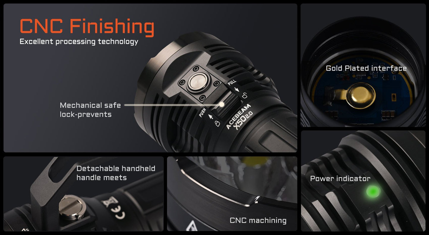 Acebeam - X50 PD Power Bank Flashlight