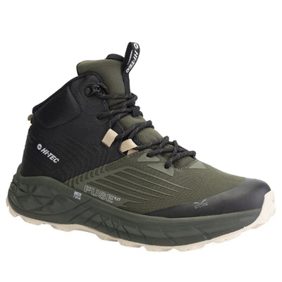 Hitec lightweight tramping boot, green with black trim