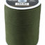 Spool of olive green para cord with Kombat label on a white background