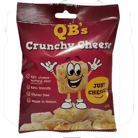 QBs Crunchy Cheese snacks