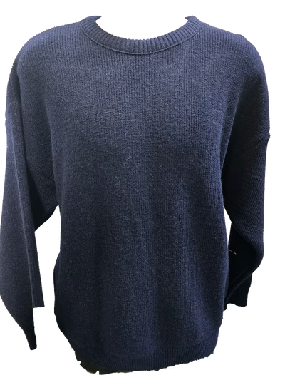 Ironbark Pure New Zealand Wool Fisherknit Rib Crew Neck Jersey