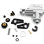 An image showing the components of the Modify Accurate Metal Hop Up Chamber, including metal parts, adjustment gears, and rubber O-rings, primarily in silver, black, and gold colors.