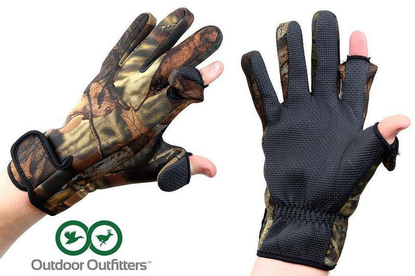 Outdoor Outfitters Shooters Gloves Camo - Size L (Last pair)