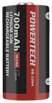 PowerTech - Rechargeable Lithium 3.7V 700mAh 16340 Battery