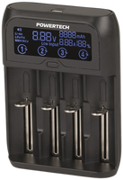 PowerTech - USB-C 4-Channel Universal Fast Charger with LCD