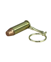 Brass Key-rings with various calibre (inert) bullets attached