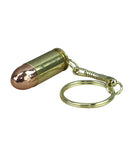 Brass Key-rings with various calibre (inert) bullets attached