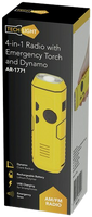 4 in 1 Dynamo Radio (FM/AM) Torch Hand crank Emergency Charger