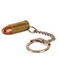 Brass Key-rings with various calibre (inert) bullets attached